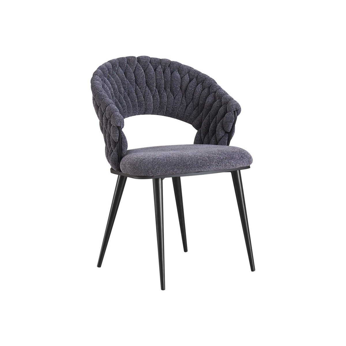Wave Eetkamerstoel Wave (Set van 2) | Antraciet