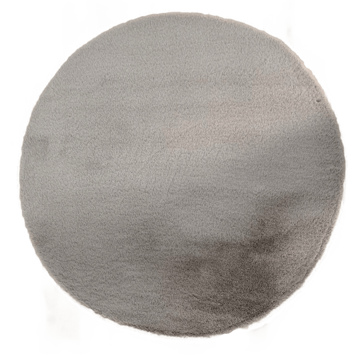 Fluffy Vloerkleed Rond Grey 160x160CM