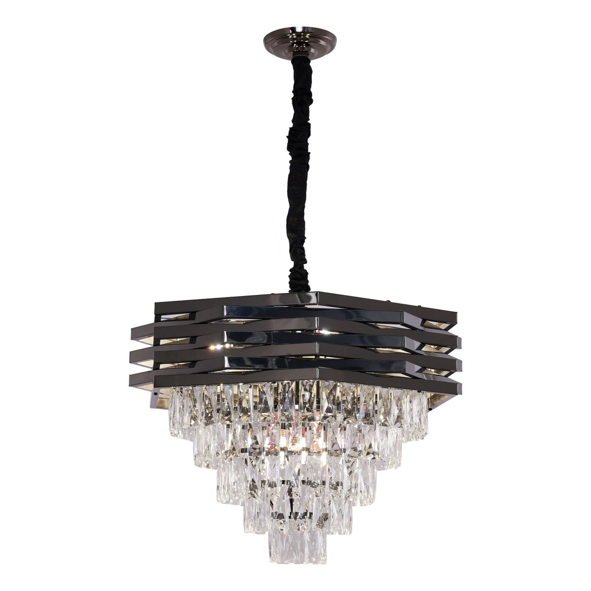 Hanglamp Crystal Black | 60cm