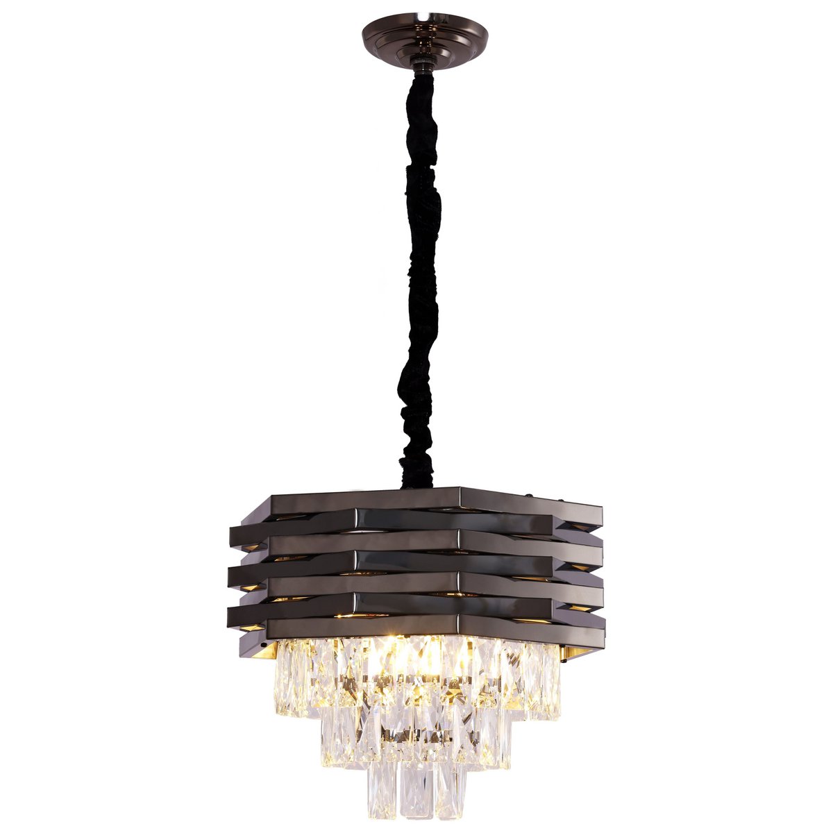 Hanglamp Crystal Black | 40cm