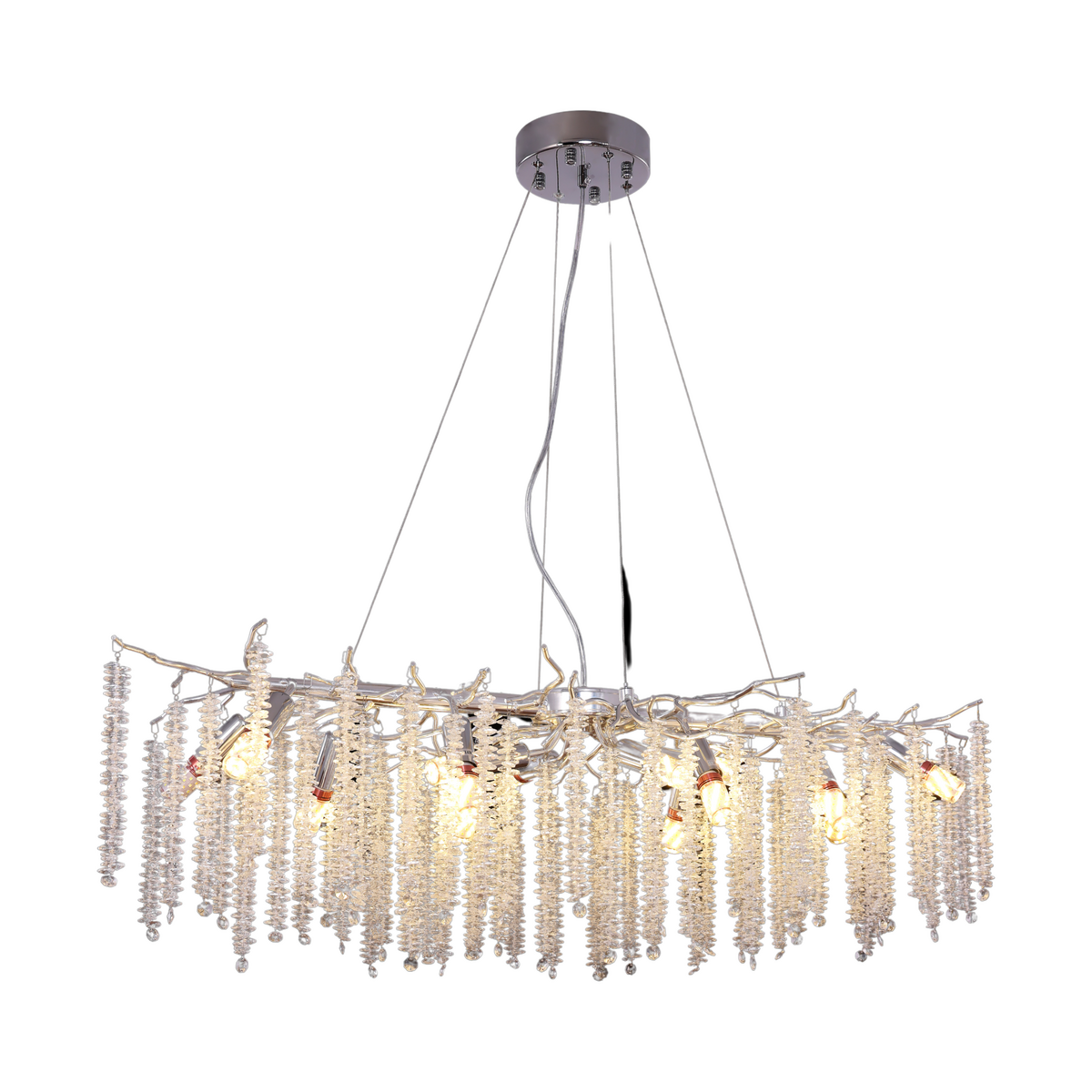 Hanglamp Frost Zilver | 100x40cm