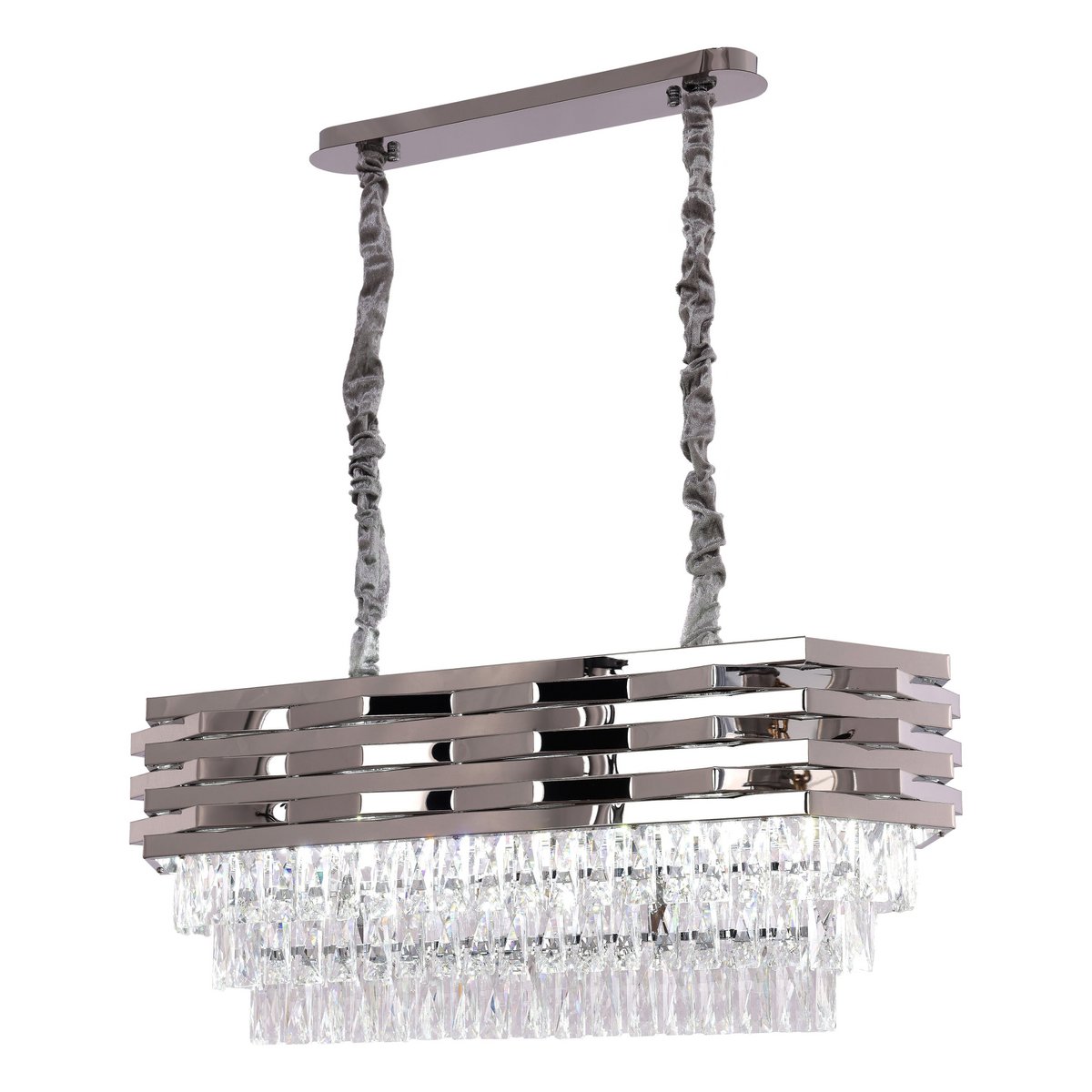 Hanglamp Crystal Chrome | 80x30cm