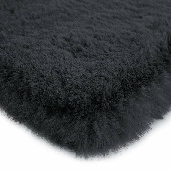 Fluffy Vloerkleed Antraciet 80x300CM