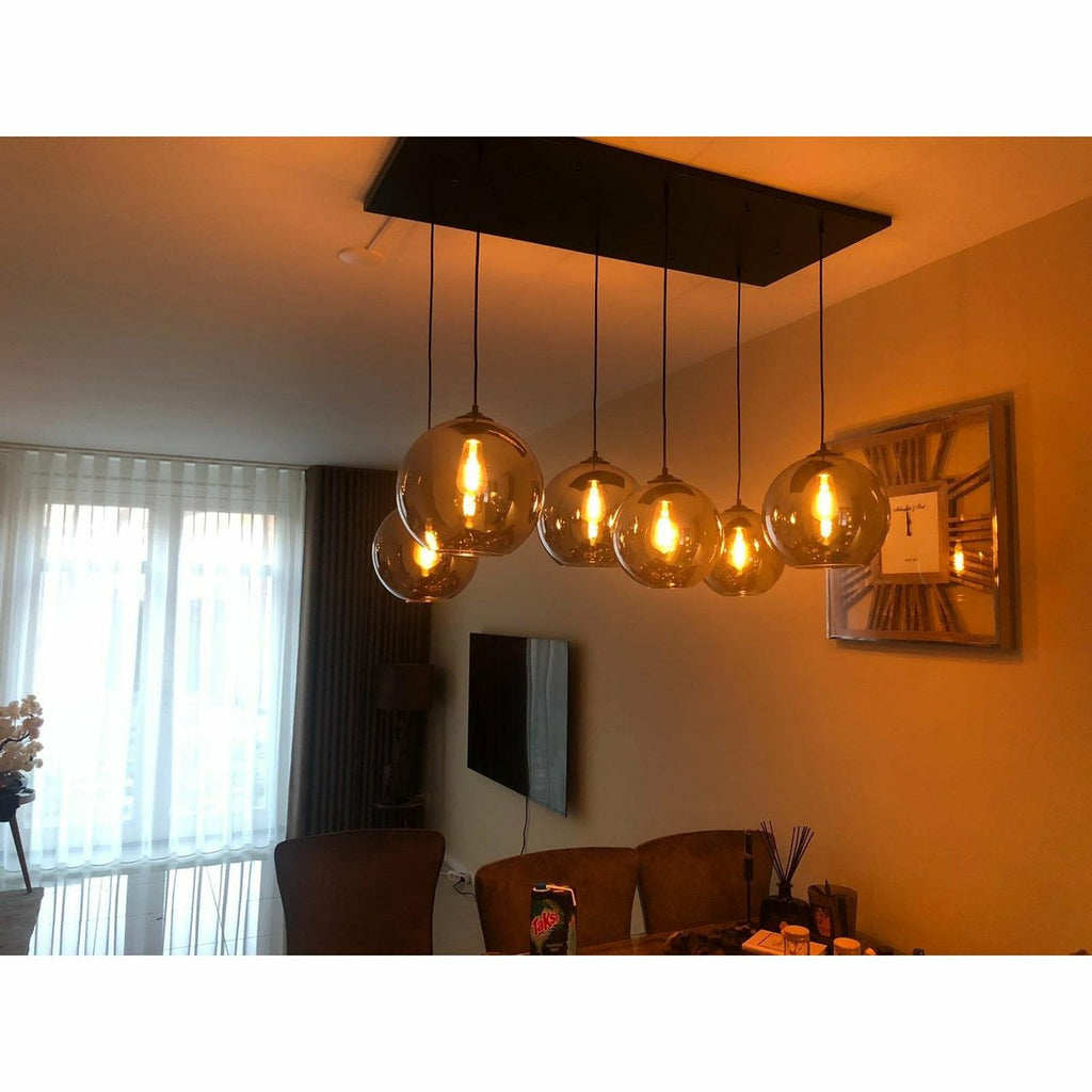 Hanglamp Smoke Glas 6-Licht