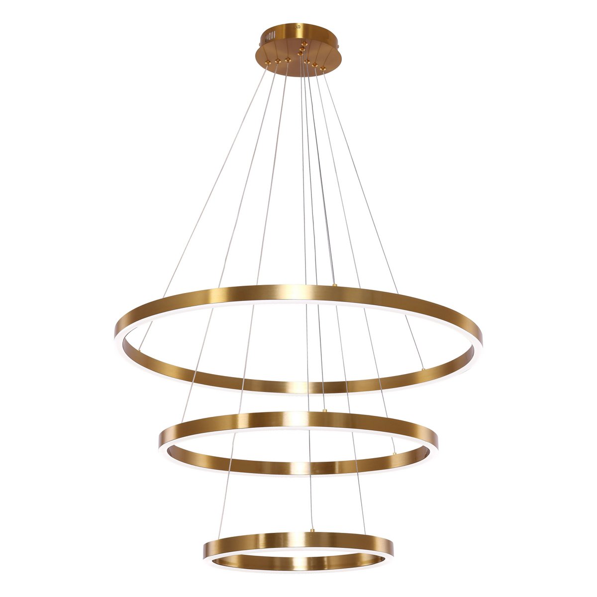 Hanglamp Neo Copper Gold | 3-Ring 40+60+80cm