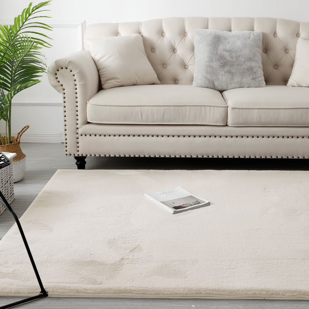 Fluffy Vloerkleed Creme 200x290CM