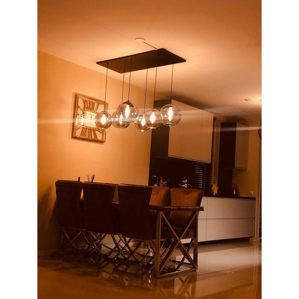 Hanglamp Smoke Glas 6-Licht