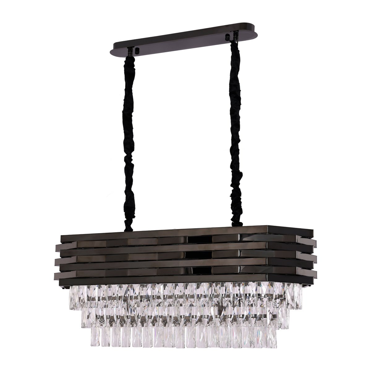 Hanglamp Crystal Black | 80x30cm