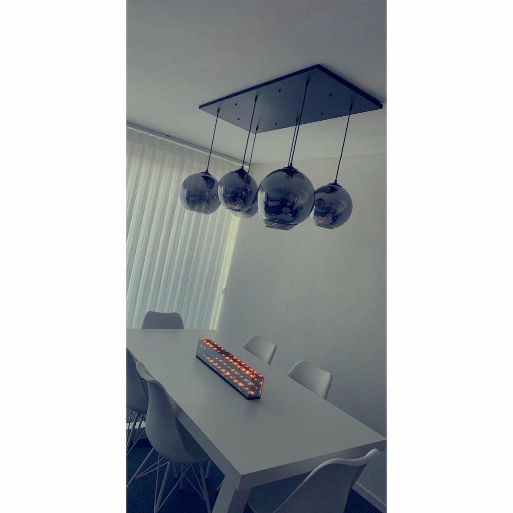 Hanglamp Smoke Glas 6-Licht
