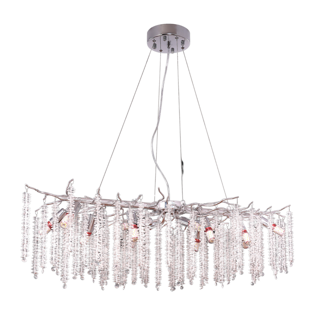 Hanglamp Frost Zilver | 100x40cm