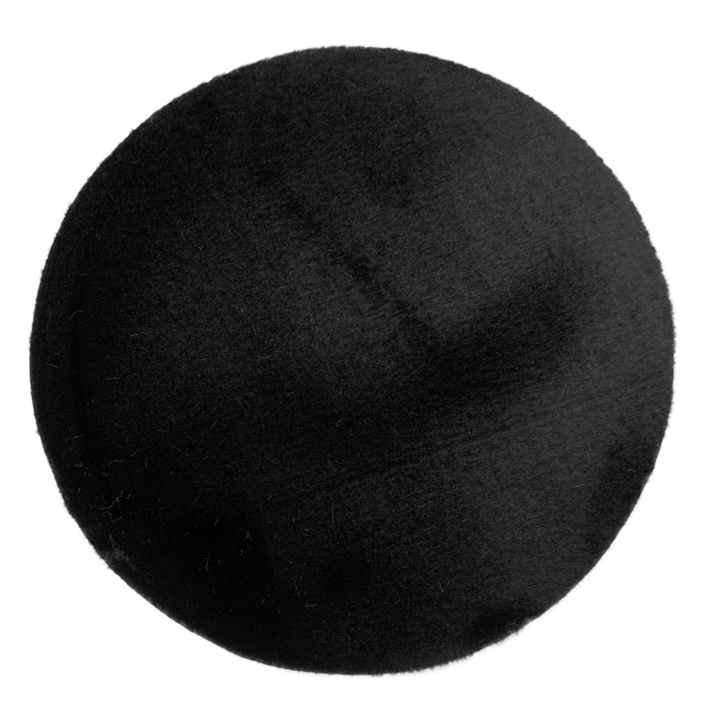Fluffy Vloerkleed Rond Black 160x160CM