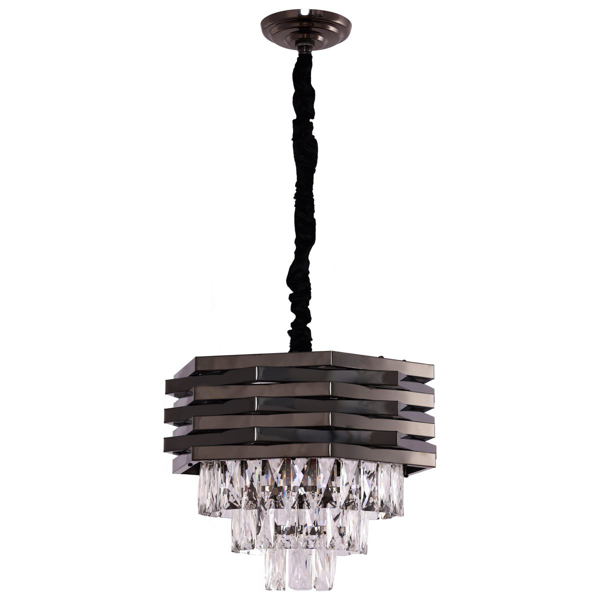 Hanglamp Crystal Black | 40cm