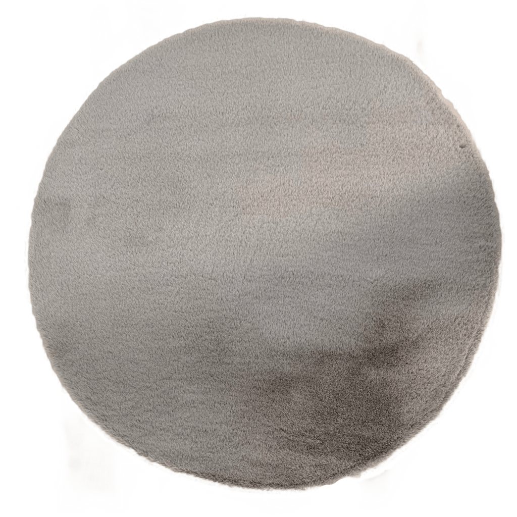 Fluffy Vloerkleed Rond Grey 160x160CM