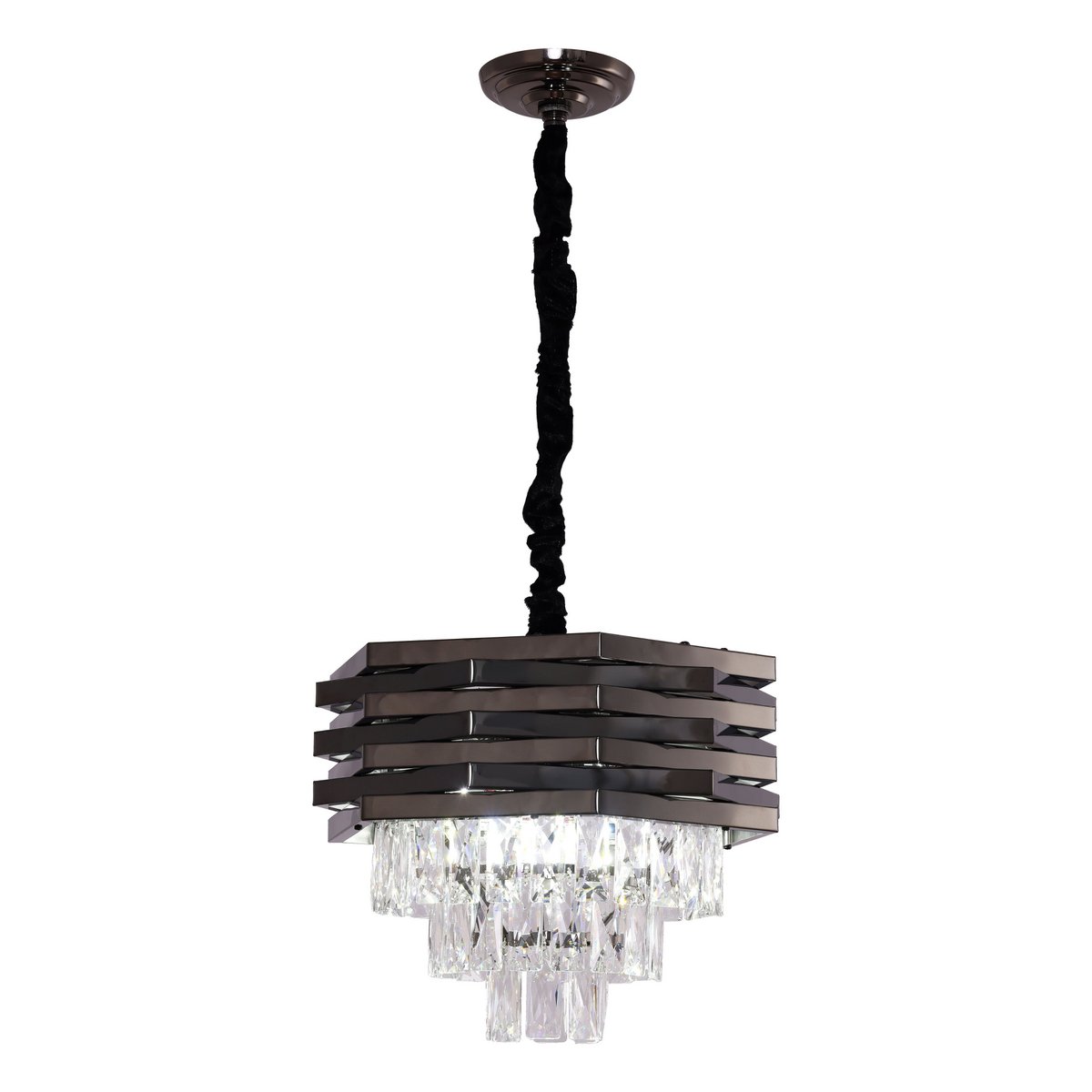 Hanglamp Crystal Black | 40cm
