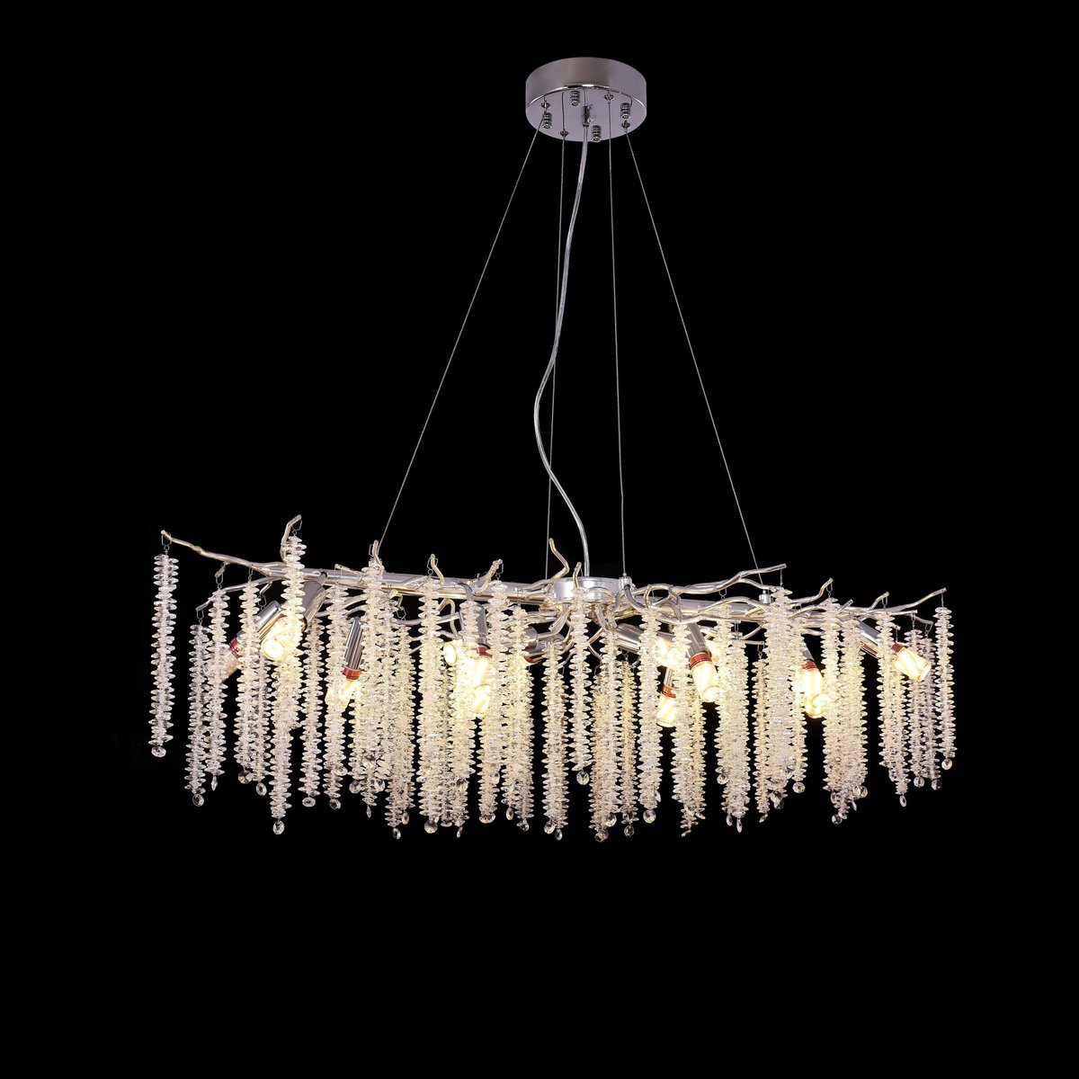 Hanglamp Frost Zilver | 100x40cm