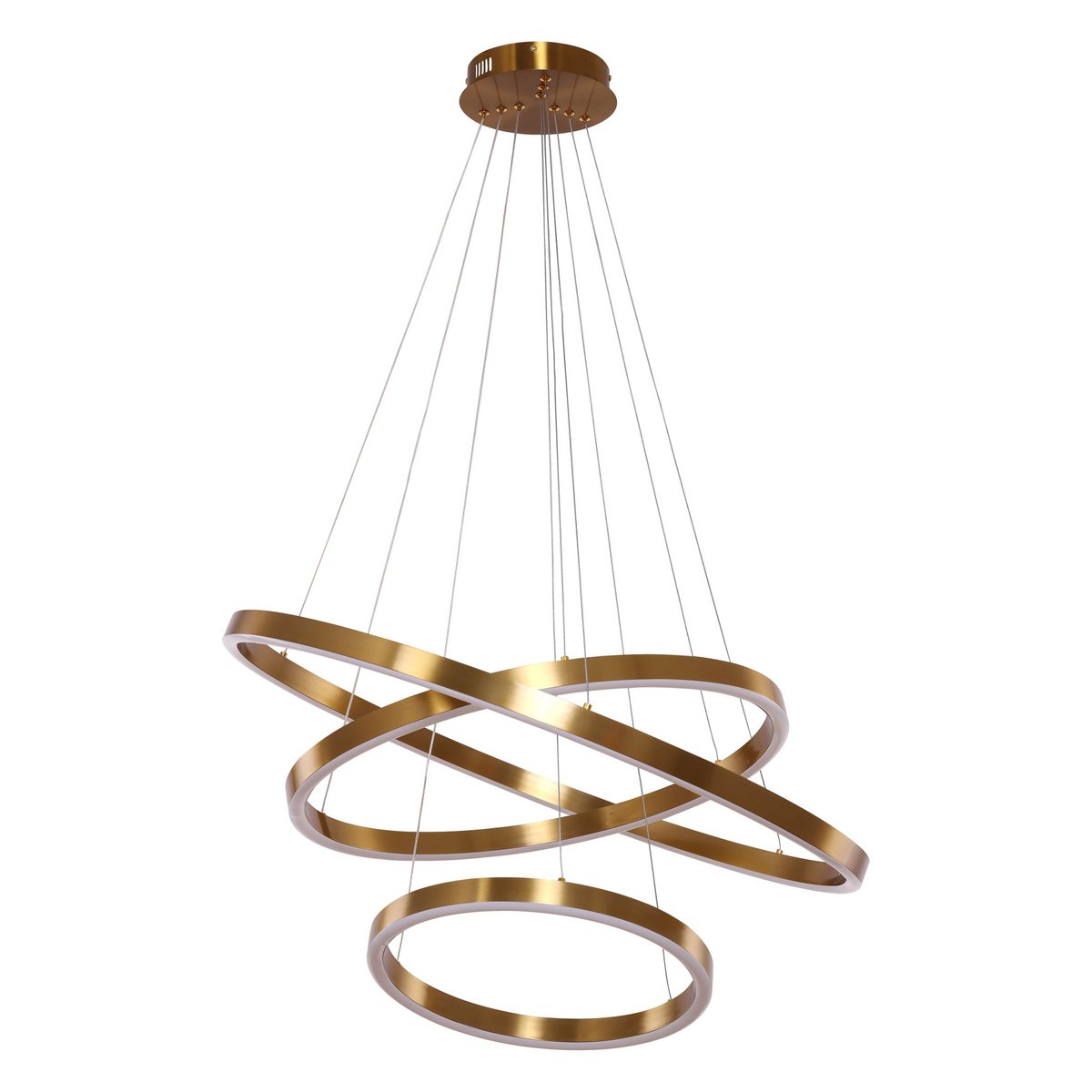 Hanglamp Neo Copper Gold | 3-Ring 40+60+80cm