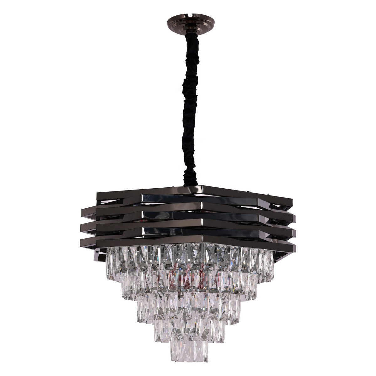 Hanglamp Crystal Black | 60cm